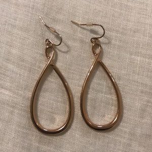 JBloom Rose Gold Infinity Hoops